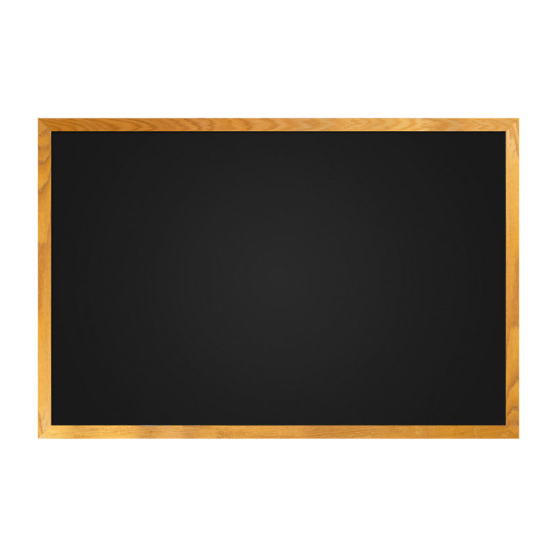 AARCO Black Chalkboard Solid Wood Chalkboard, 2' H x 3' W