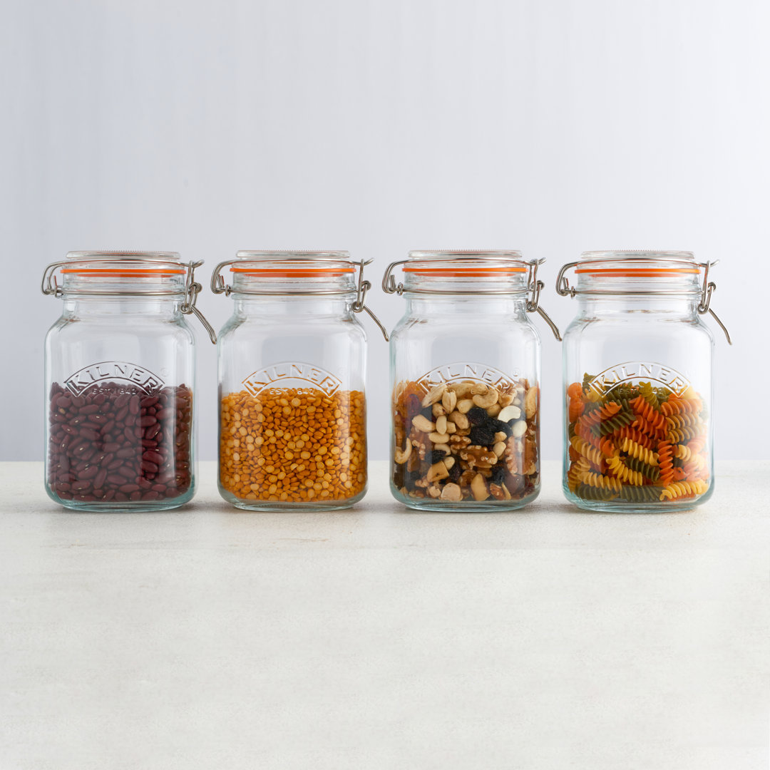 Kilner clip top square jar