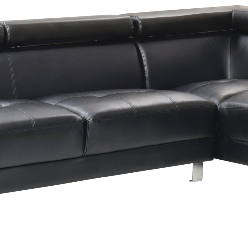 Canapé modulaire longue durée (sans repose-pieds), Noir