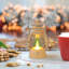 Décoration de Noël lanterne portative à petite lampe à huile-137458278