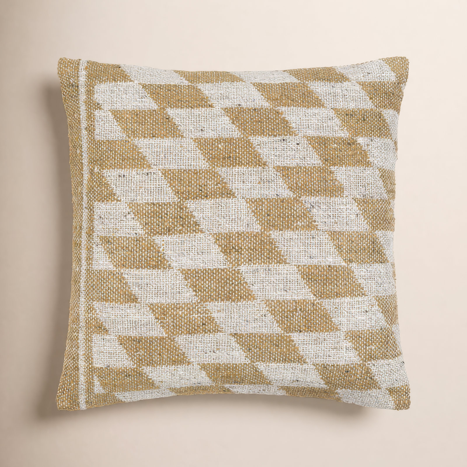 Mahala Geometric Viscose Blend Pillow Cover, 20" x 20", Polyester