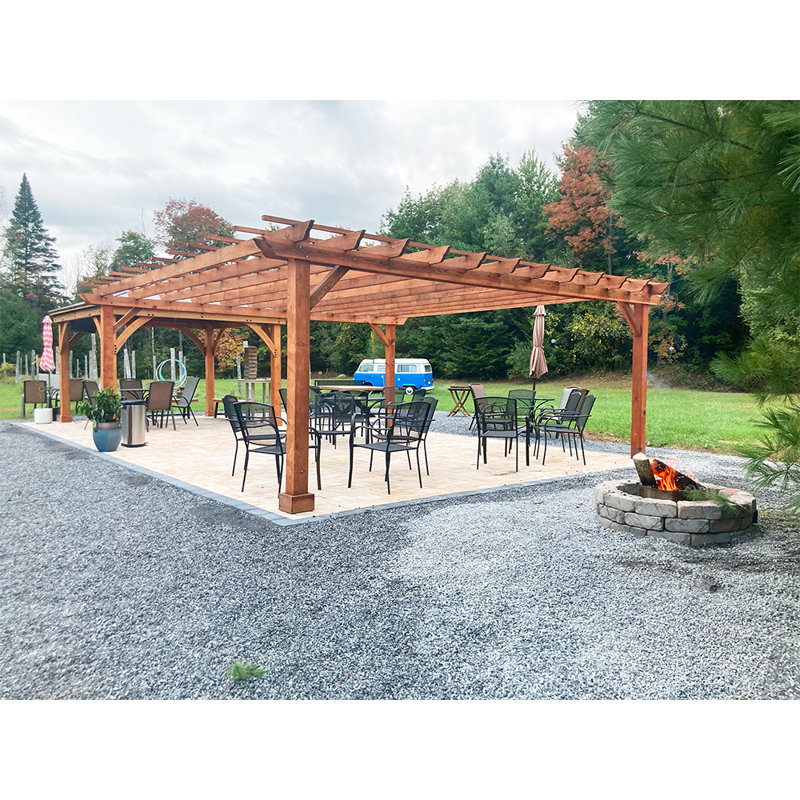 Pergola en bois de sapin massif, Rouleau l 11 pi x P 18 pi. pi