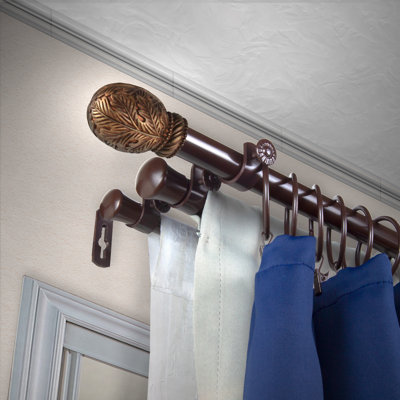 Kaiesha Steel Adjustable Triple Curtain Rod