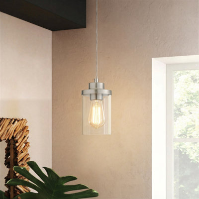 Luminaire suspendu noir mat 1 lumière