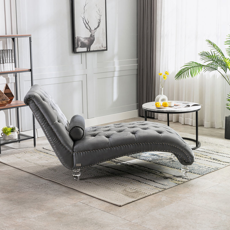 Canapé Leisure avec pieds en acrylique, Argent
