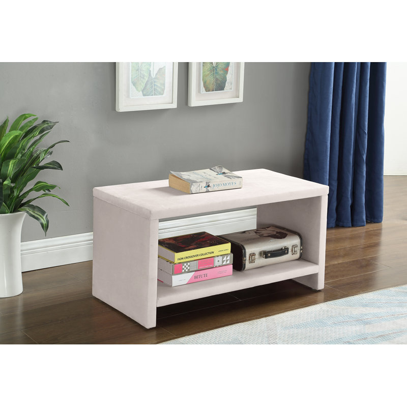 Cleo Nightstand, Cream Velvet