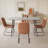 55.1'' Rectangular Dining Table Set, Modern Kitchen Table Set For Kitchen, Dining Room, Home Furniture(1 Table 4 Chairs)-109615562-109615563