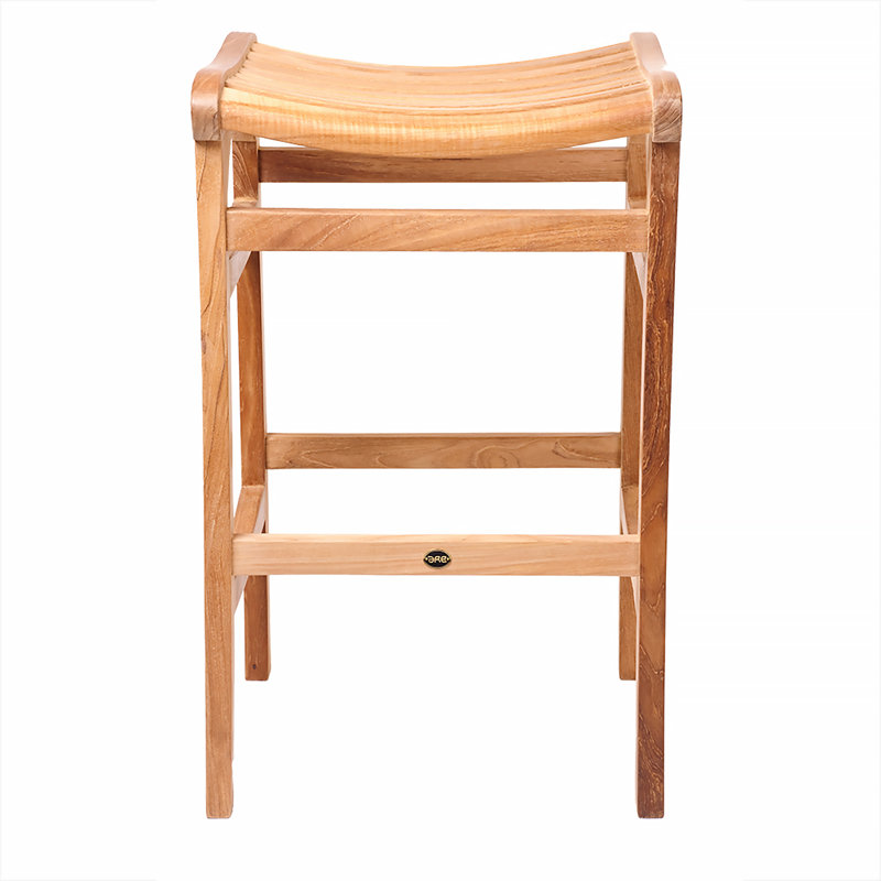 Tabouret de bar en teck Ellie-Maye