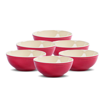 Ensemble de bols en céramique de 6 po HomeVSS, bols de 29 oz de profondeur pour salade, pâtes, céréales, avoine, fruits