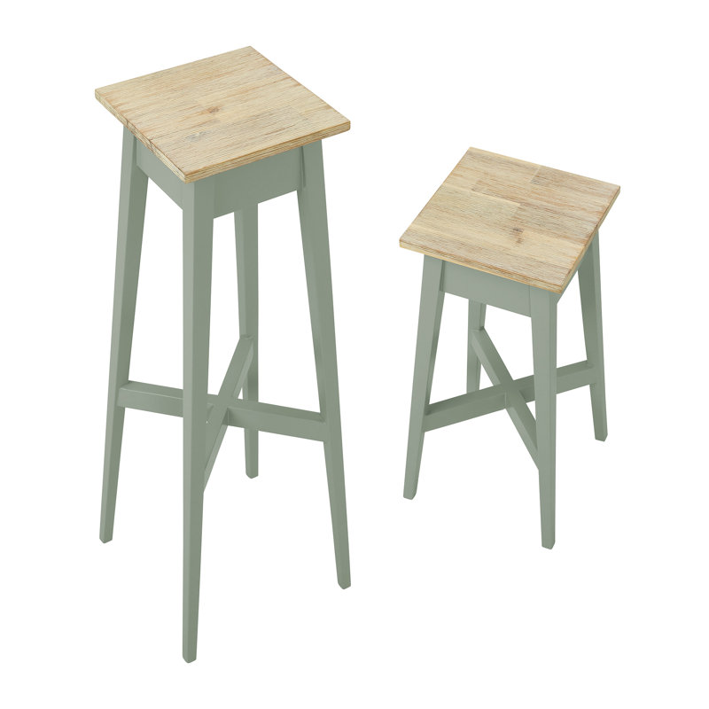 Plant Stand - Set of 2, Sage Green