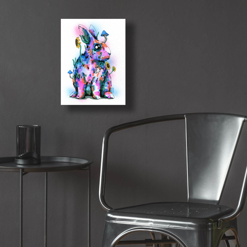 «Bunny» par Ric Stultz sur plastique / acrylique, H 16 po x l 12 po x P 0,13 po