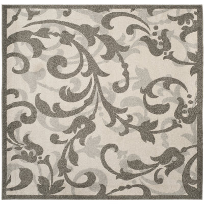 Ammundsen Floral Ivory/Gray Area Rug