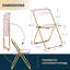Chaise d'appoint et de salle à manger pliante en acrylique Lawrence-55624347