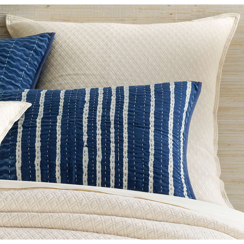 Diamond Matelasse Sham, Euro, White
