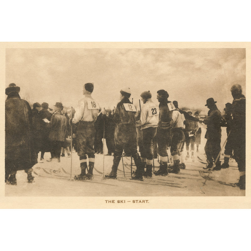 Le départ en ski, H 32 po x l 48 po