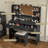 Engelsman Vanity Set with 10 LED Light Bulbs Christmas Gifts, with 2 Drawers, 6 Storage Shelves & Cushioned Stool-537532968