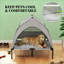 Lit pour animal de compagnie avec coussin, lit pour chien portatif surélevé
