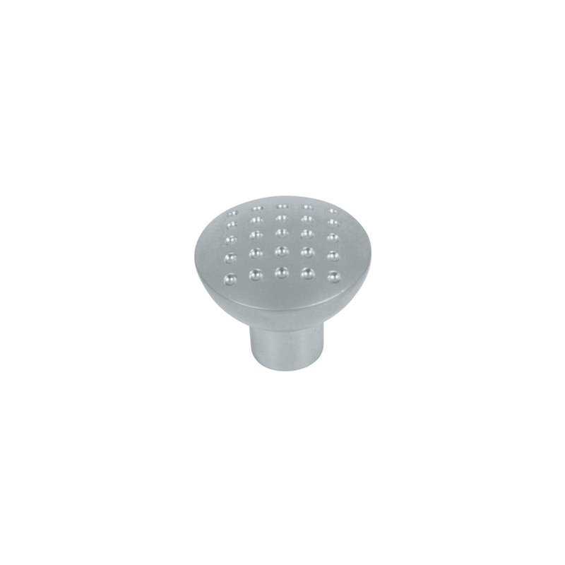 (5 Pack) 1-1/2 inch Citation Dimpled Knob Satin Nickel, Satin Nickel