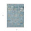 Tapis bleu sarcelle et turquoise 10 'X 14'