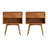 Akshan Mid-Century Modern 1-Drawer Solid Wood Nightstands-215746901