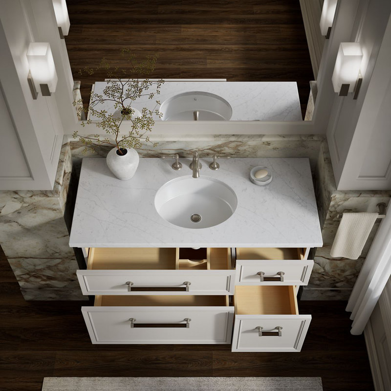 Artifacts 48 In. Bathroom Vanity Cabinet, White