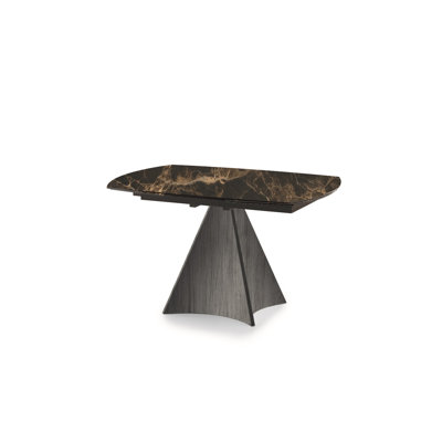 Keeble Extendable Metal Base Dining Table