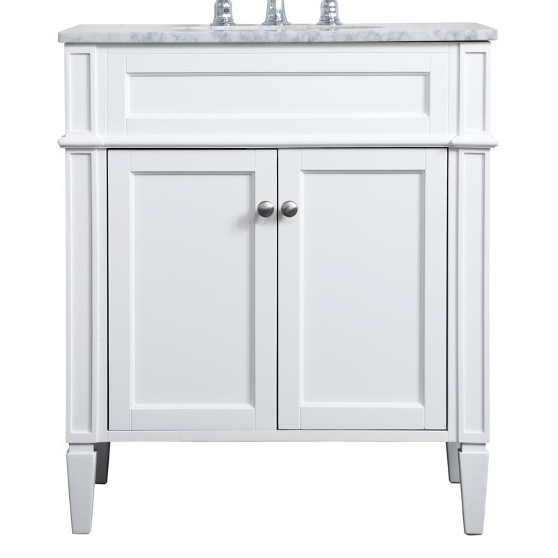 Ensemble de meuble-lavabo simple 30 po Rivers, Blanc