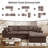 110'' Comfy L Shaped Sectional Modular Cloud Sofa with Ottoman, Oversized Compression Deep Seat Couch, 3 Seater Living Room Set-910451952