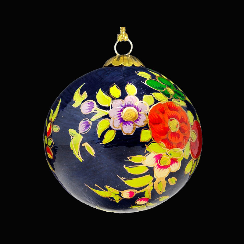 Royal Blue Blooms Bauble