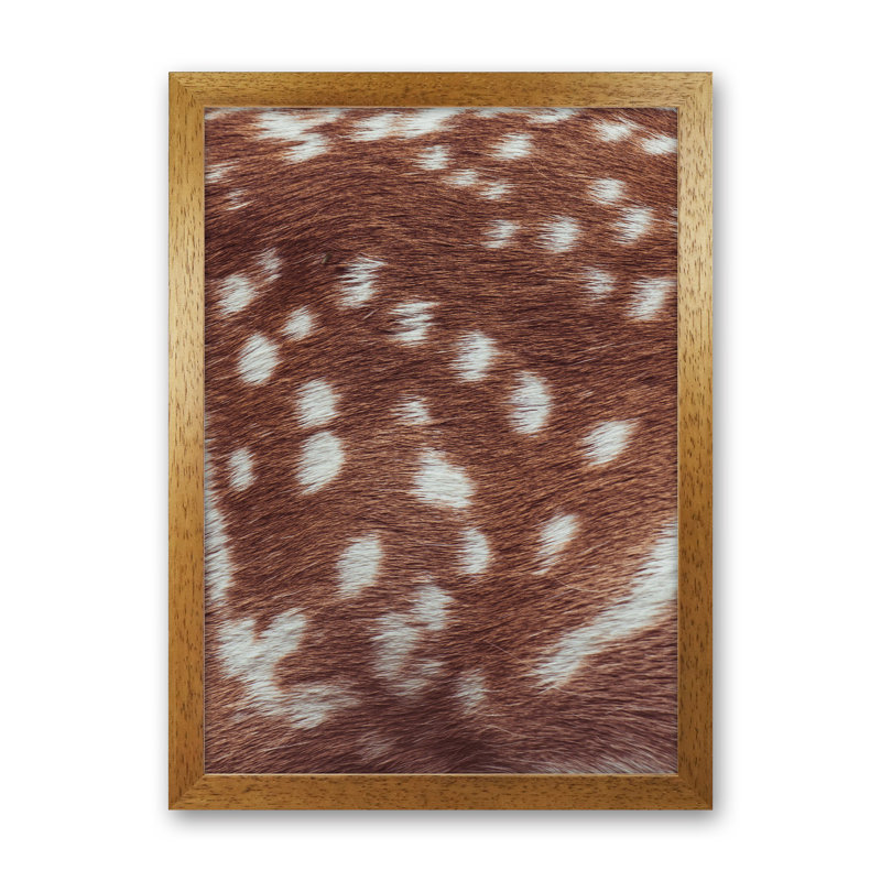 Deer Skin by Victoria Frost - Print, 63cm H x 46cm W x 3cm D, Oak Framed