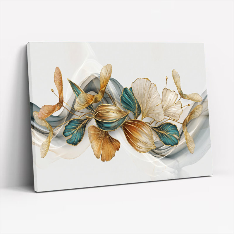 «Gallery Wrap», art mural sur toile pour le salon, la chambre à coucher, le bureau ou le vestibule - décoration murale décorative avec art floral