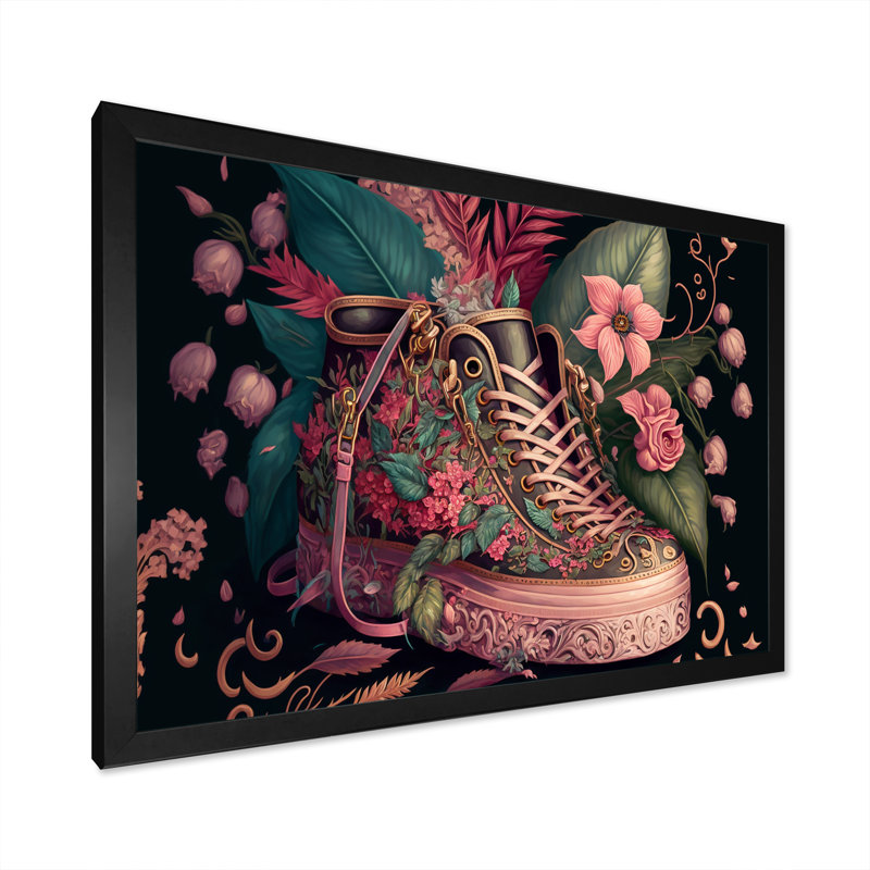 - Art mural sur toile tendance, H 12 po x l 20 po x P 1 po, Impression noire sur toile encadrée