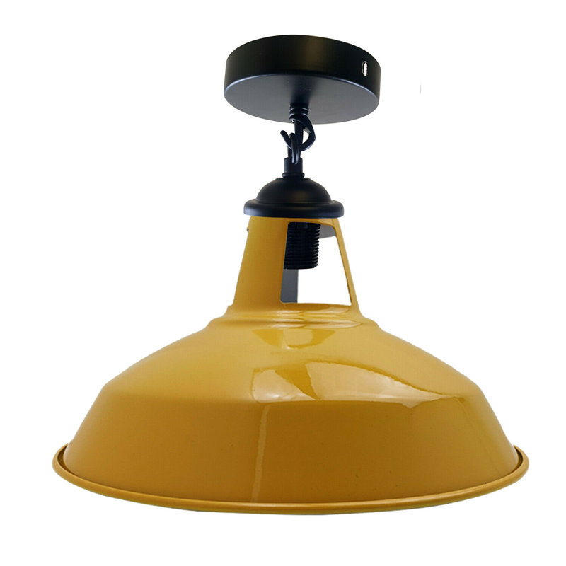 Bolin Semi Flush Mount, Yellow