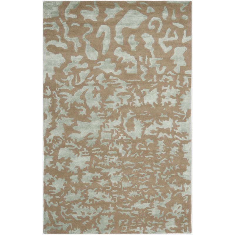 Waylan Abstract Wool Hand Woven Area Rug, Rectangle 183 x 274 cm