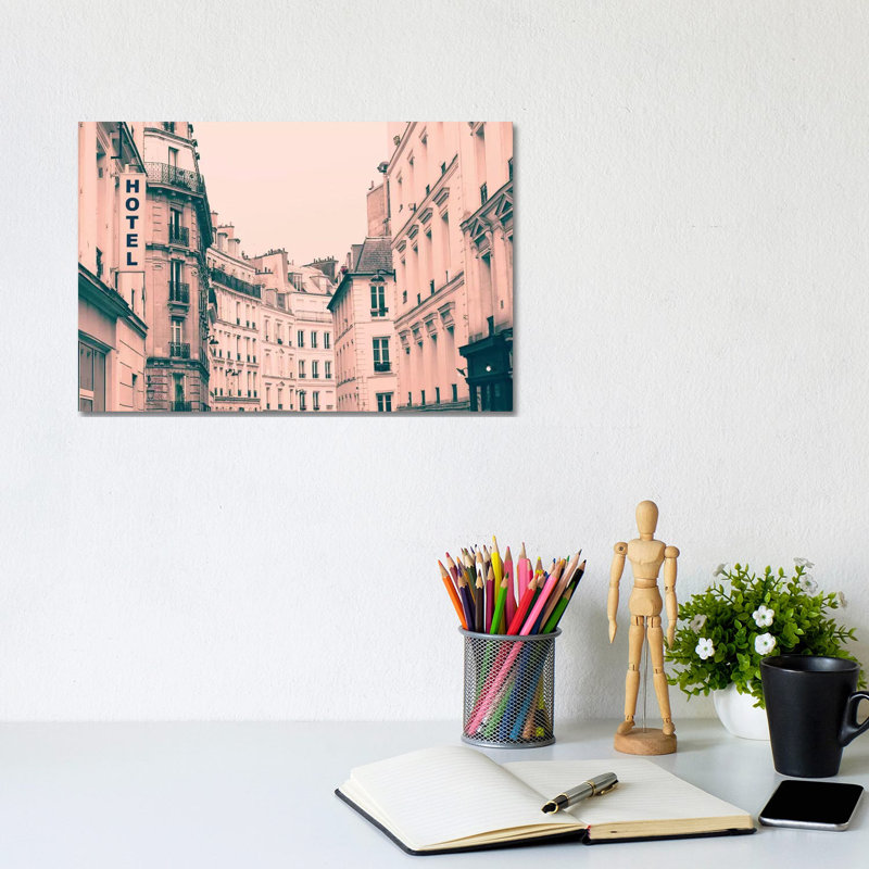 L'Hotel 1 Piece Wall Art on Canvas, 20.32 cm H x 30.48 cm W, Wrapped Canvas