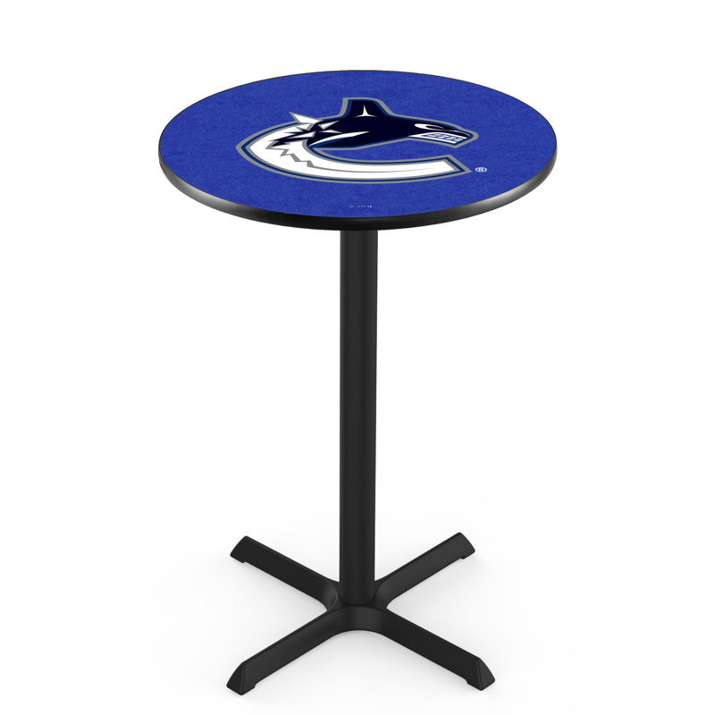 NHL Pub Table, Vancouver Canucks, 42" H x 28" L x 28" W