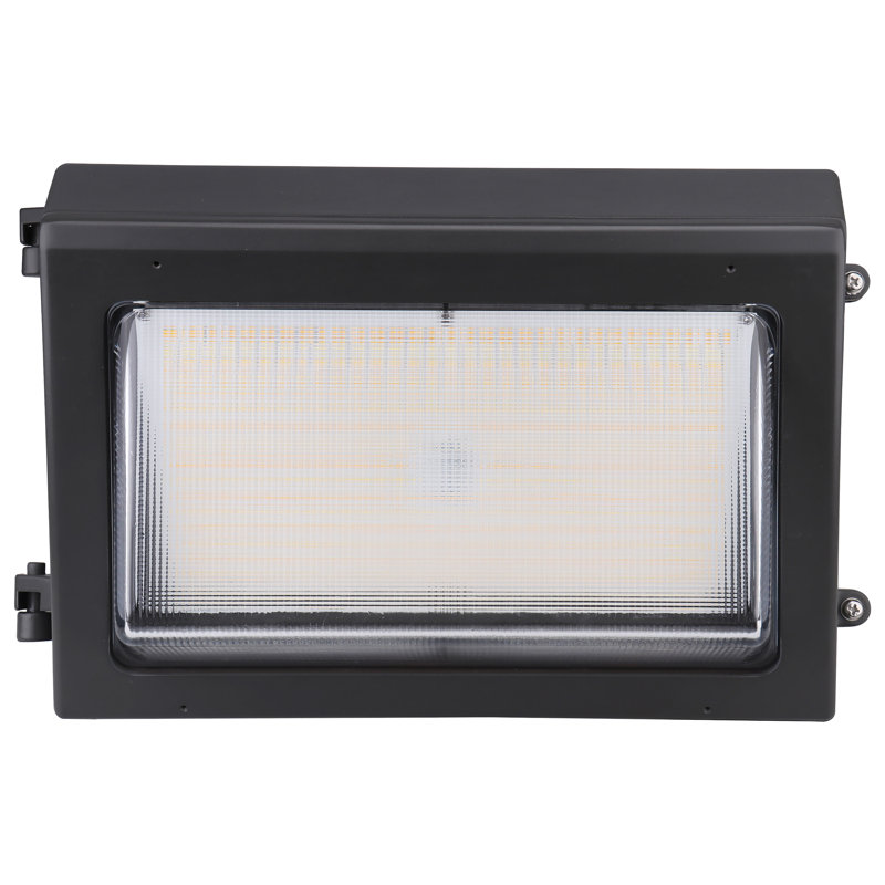 Bronze Dimmable LED Outdoor Wall Pack with Battery Backup