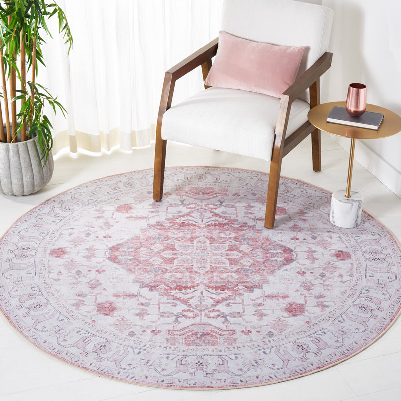 Tucson Performance Machine Washable Oriental Rug, Round 6'