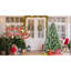 Arbre de Noël 7 pi avec 82 pommes de pin - 1348 pointes, branches mixtes en PVC et en aiguilles dures, structure à charnières pour une installation facile, support en métal robuste - arbre de Noël réaliste-1337803945