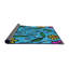 Tapis bleu à motif floral Nidhogg-2106161124