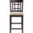 Tan & Counter Chairs  Pair  - Transitional Design With Stable Base And Flared Back Stools  2