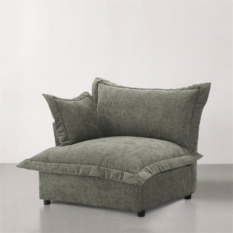 Upholstered Armchair, Grey