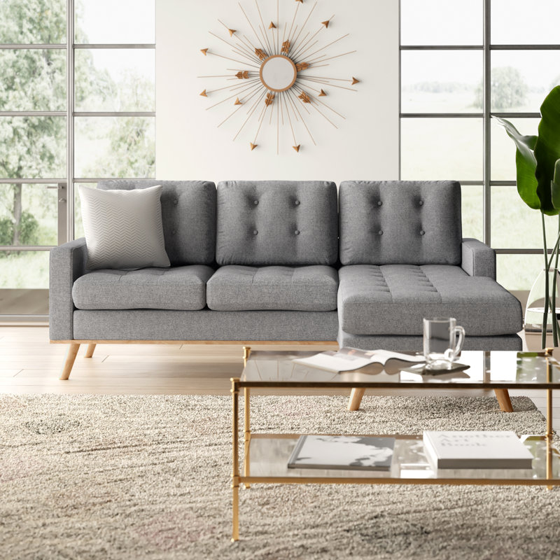 Erra Upholstered L-Shaped Sectional Reversible