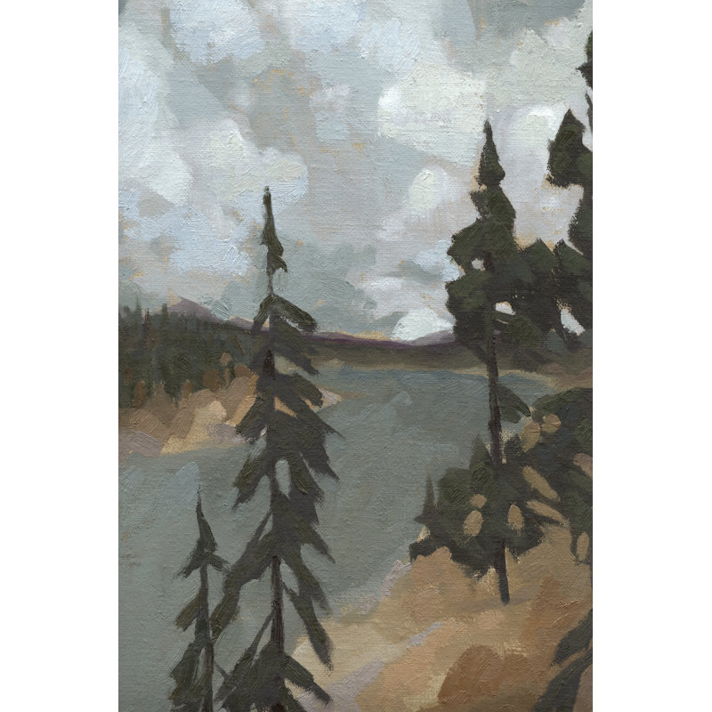 " Yellowstone River I " by Jacob Green Painting Print, 18" H x 12" W