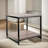 Rustic Rectangle Side Table with Storage, End Accent Tables, Living Room Furniture