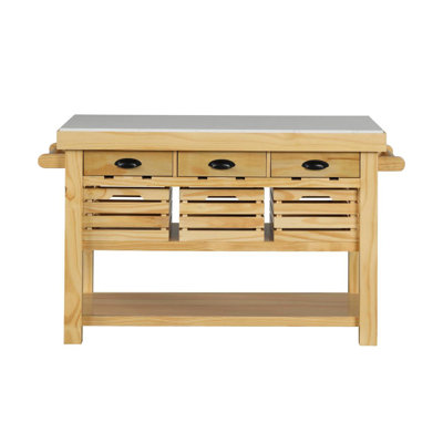 Grovaam Marble Top & Kitchen Island