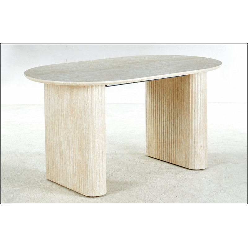Système de pieds de table extensible et polyvalent pour les tables de salle à manger, de bureau et les tables basses avec plateau en panneau de fibres à densité moyenne