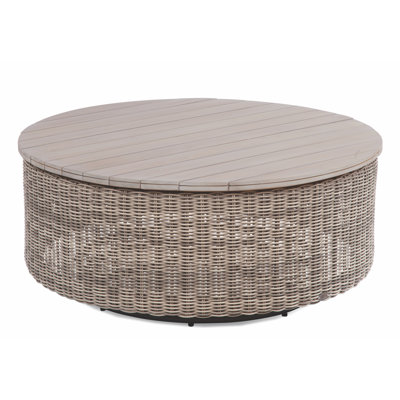 Paradise Bay Round Teak Solid Wood Outdoor , 42 " W 42 " D