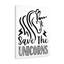 Save The Unicorns - Wrapped Canvas Print-735061650