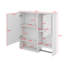 Armoire à pharmacie murale moderne pour salle de bain, armoire de rangement murale avec miroir-1624627355